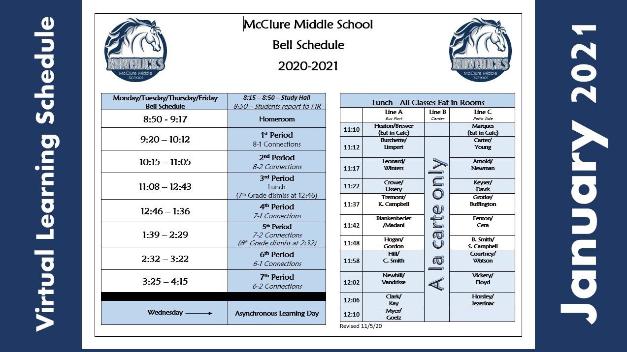 Virtual schedule